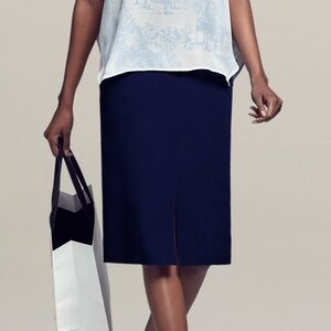 M.M. Lafleur The Greenpoint Skirt In Deep Indigo Size 6